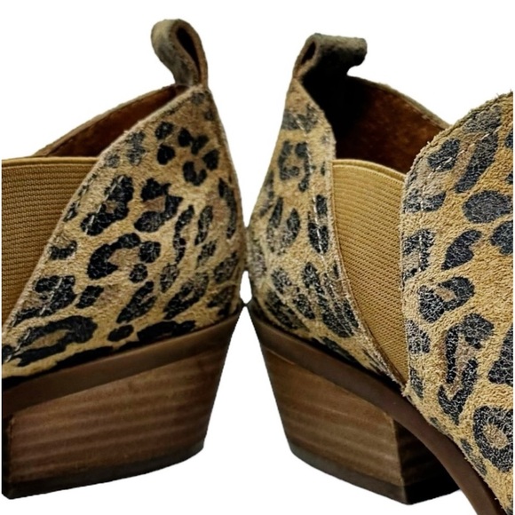 Lucky Brand Fallo Leather Leopard Print Boho
Western Rodeo Ankle Booties Size 8 - Picture 7 of 11